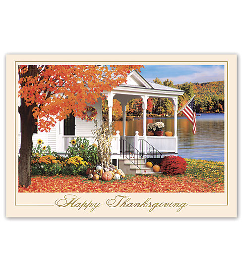 Holiday Thanksgiving Card- Americana