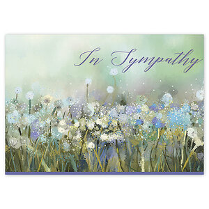 Nature's Bouquet Sympathy Card