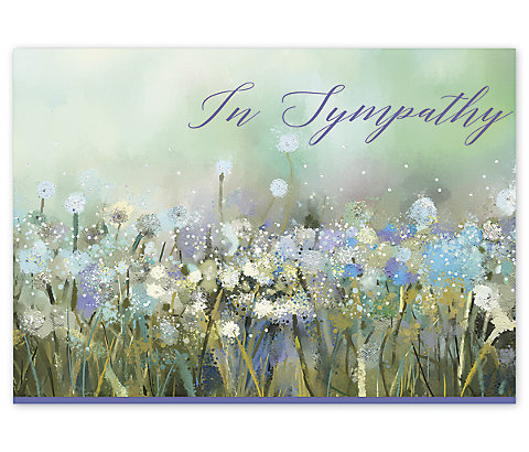 Nature's Bouquet Sympathy Card