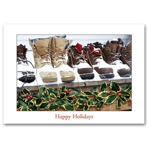 H57006, Contractor Holiday Cards - Snow Boots