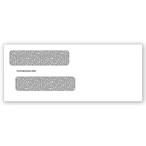 Double Window Check Envelopes - Printed