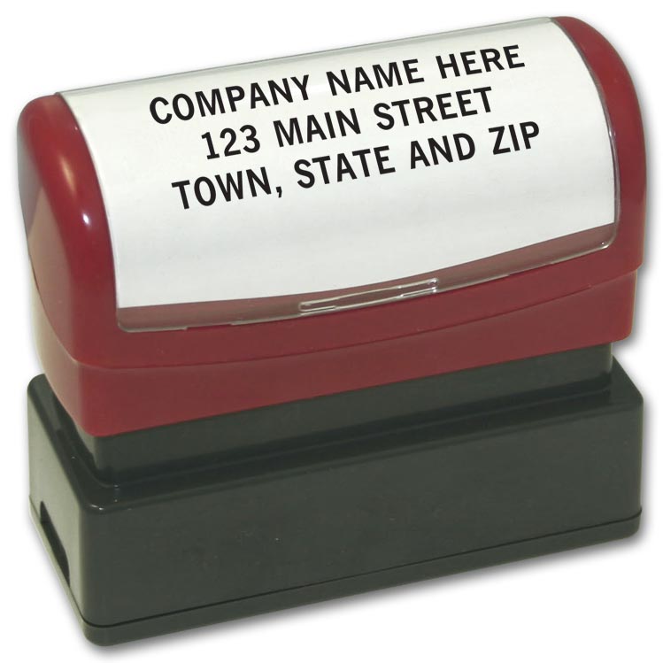 1132339, 3 Line Custom Stamp - Pre-Inked Stamp