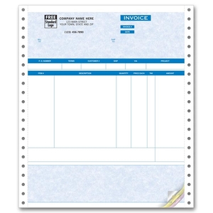 Continuous Product Invoice - Parchment, 4-Part