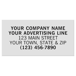 Rectangle Polyester Labels - 1 1/2" x 3/4"