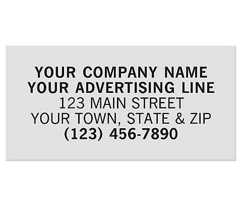 Rectangle Polyester Labels - 1 1/2" x 3/4"