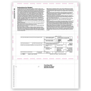 Laser 1098-T Tax Forms - Student Copy B, Pressure Seal