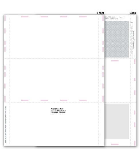 Blank 1099 Tax Forms - Pressure Seal, 3-Up