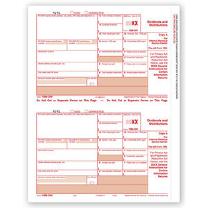 Laser 1099-DIV Tax Forms - Federal Copy A