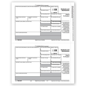 Laser 1099-DIV Tax Forms - Recipient Copy B