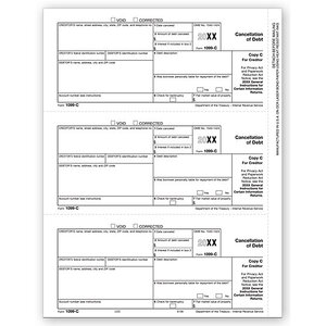 Laser 1099-C Tax Forms - Copy C