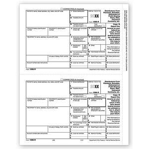 Laser 1099-R Tax Forms - Recipient Copy B