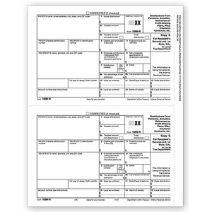 Laser 1099-R Tax Forms - Recipient/State/City/Local Copy C