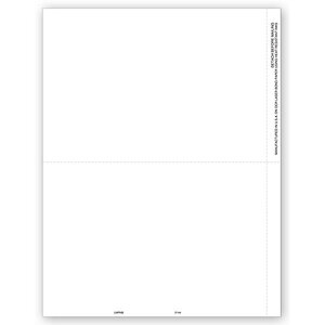 Blank Laser 1099 Tax Forms, 2-Up