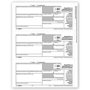 Laser 1099-A Tax Forms - State Copy C