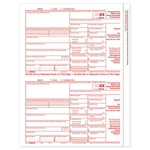 Laser 1099-B Tax Forms - Federal Copy A