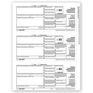 Laser 1099-PATR Tax Forms - Payer or State Copy C