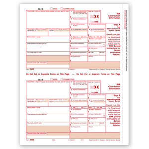 Laser 5498 Tax Forms - Federal Copy A