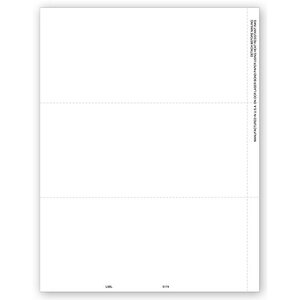 Blank 1099 Tax Forms, 3-Up