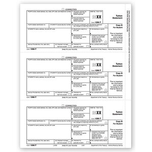 Laser 1098-T Form - Student Copy B, Tuition Statement