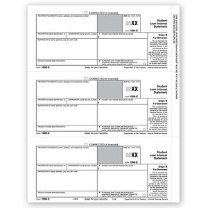 Laser 1098-E Tax Forms - Borrower Copy B