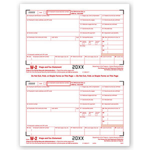 Laser W-2 Tax Forms - SSA Copy A