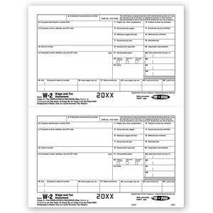 Laser W-2 Tax Forms - Employee Copy 2/Copy C