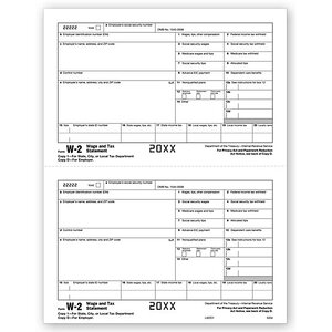 Laser W-2 Tax Forms - Employee Copy 1