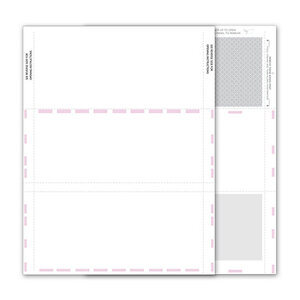 Blank 1099-MISC Tax Forms - Backer, 2-Up 