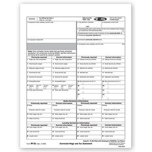 Laser W-2C Tax Forms - Employee Copy B