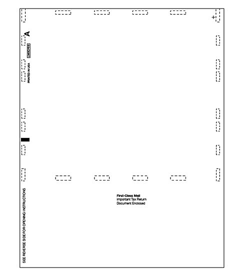 Blank 1099-MISC Tax Forms - Self-Mailer