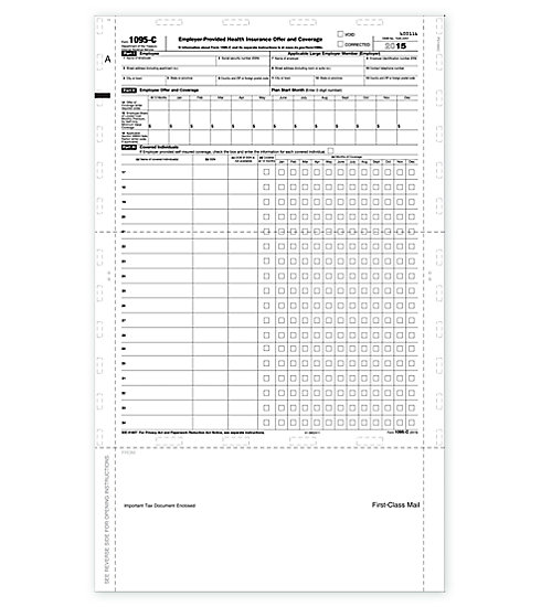 Pressure Seal 1095C Employer Provided Health Insurance