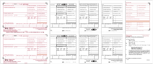 TF5645, Laser W-2 Tax Forms Kit, 50/Pkg