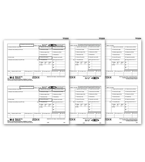 Laser W-2 Kit - Magnetic Media, 5-part, 50 Qty