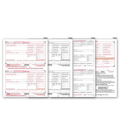 Laser W-2 Tax Forms Package