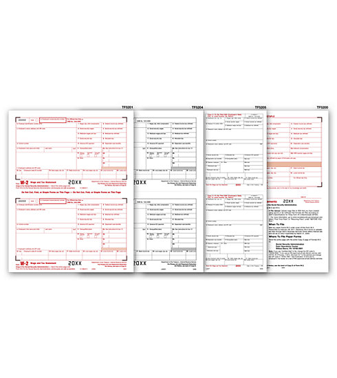 Laser W-2 Tax Forms Kit - Employee Copies