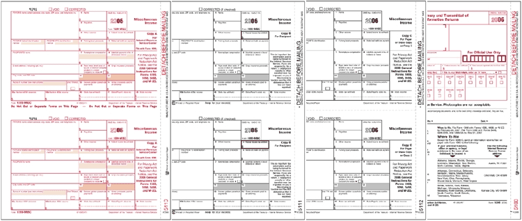 TF6103, Laser 1099-MISC Tax Form Kits - 50/Pkg