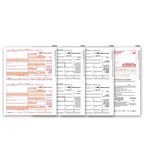 Laser 1099-INT Tax Forms Kit