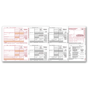 TF6107, Laser 1099-DIV Tax Forms Kit, 4-part - 50/Pkg