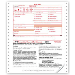 Continuous W-3 Tax Forms