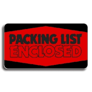 Packing List Enclosed Labels