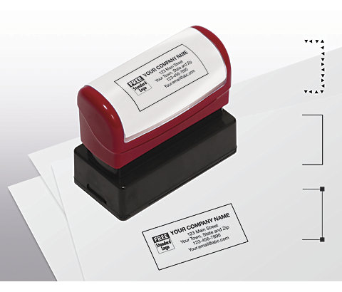 Pre-Inked Name & Address Stamp, Medium