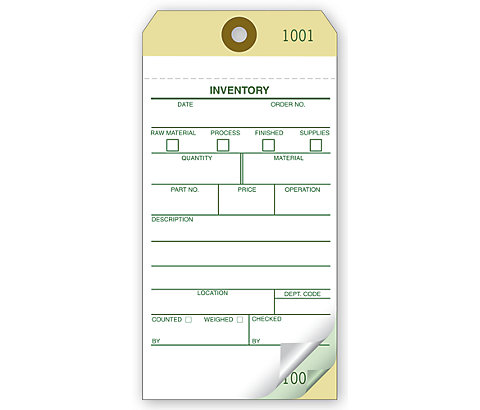 Self-Adhesive Inventory Tags