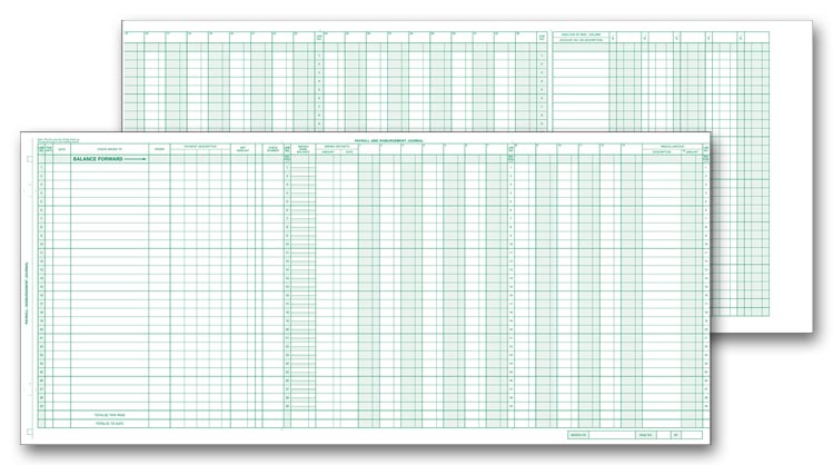 133021N, Payroll/Expense Journal