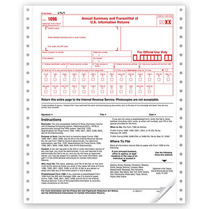 Continuous 1096 Summary and Transmittal