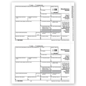 Laser Bulk 1099-MISC Tax Forms,  Payer or State Copy C