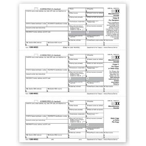 Laser Bulk 1099-MISC Tax Forms, Copy B