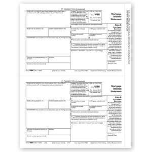 Laser 1098 Tax Forms - Copy B - Bulk