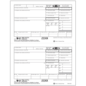 Bulk Laser W-2 Tax Forms - Employee Copy B