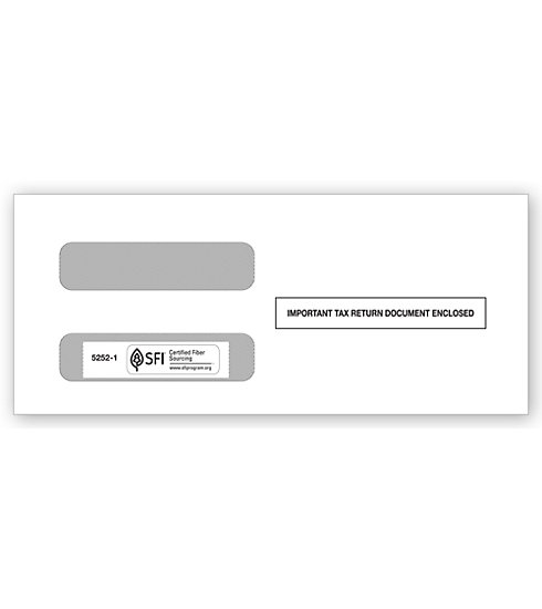 Two-Window Envelopes for 1099 Misc. 3-Up