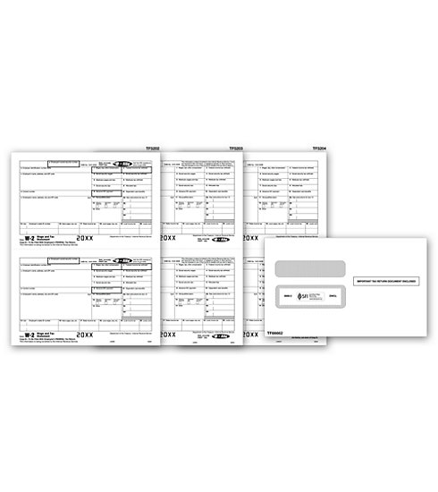 Laser W-2 Tax Forms & Envelopes - Magnetic Media 